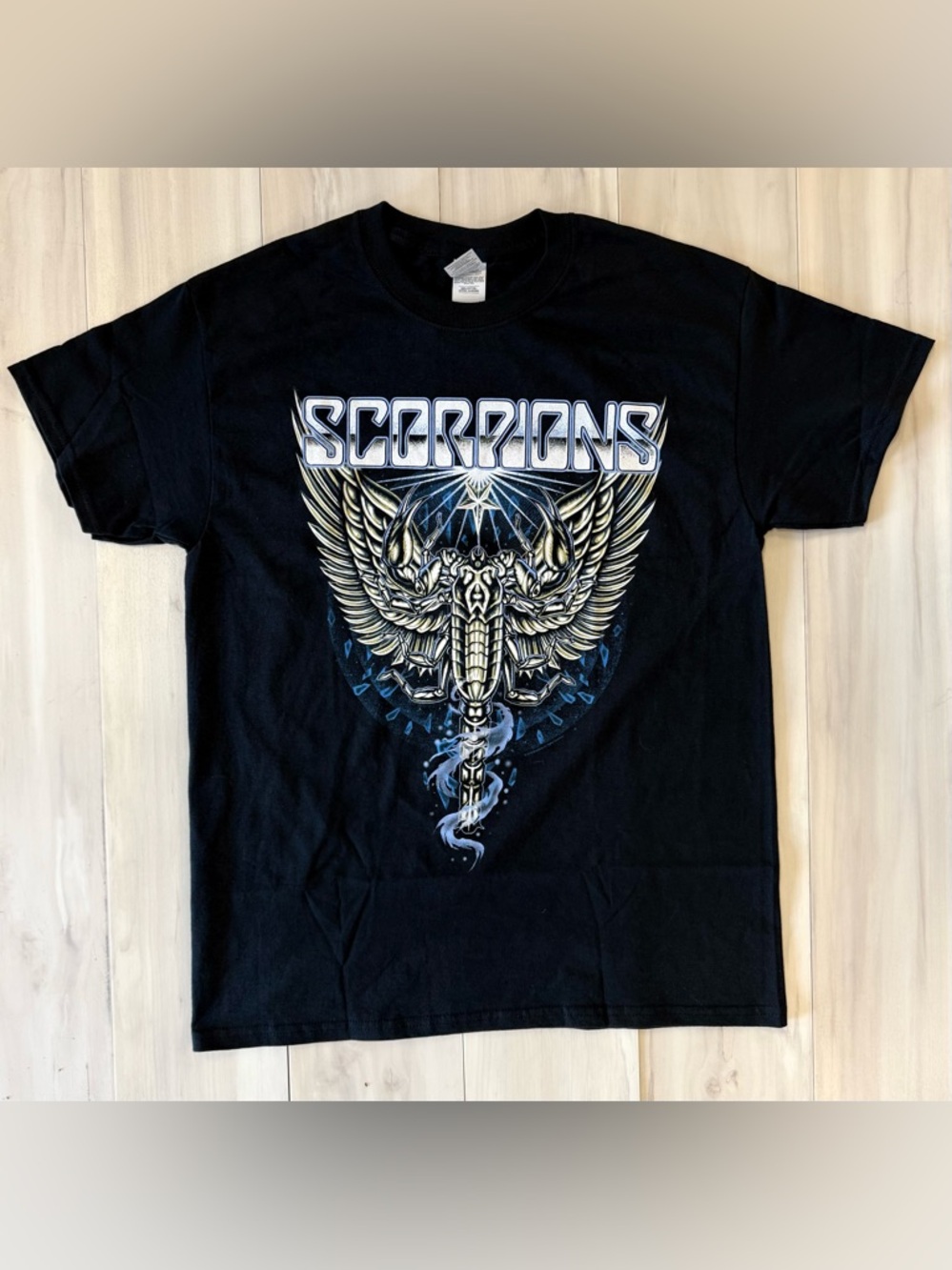 Scorpions Black Graphic Band Tee unisex size M